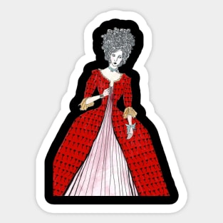 Rococo Woman Sticker